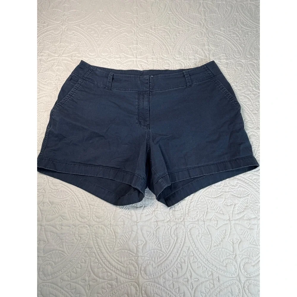 Vineyard Vines Womens Navy Blue Daybreak Chino Shorts Size 18 Stretch Cotton
